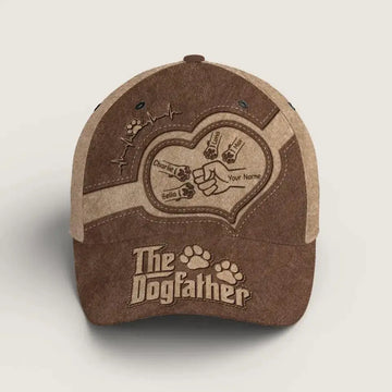 The Dogfather - Dog Personalized CustomCap - Gift For Pet Owners, Pet Lovers TeeInBlue