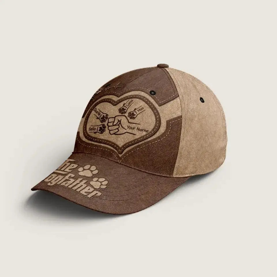 The Dogfather - Dog Personalized CustomCap - Gift For Pet Owners, Pet Lovers TeeInBlue