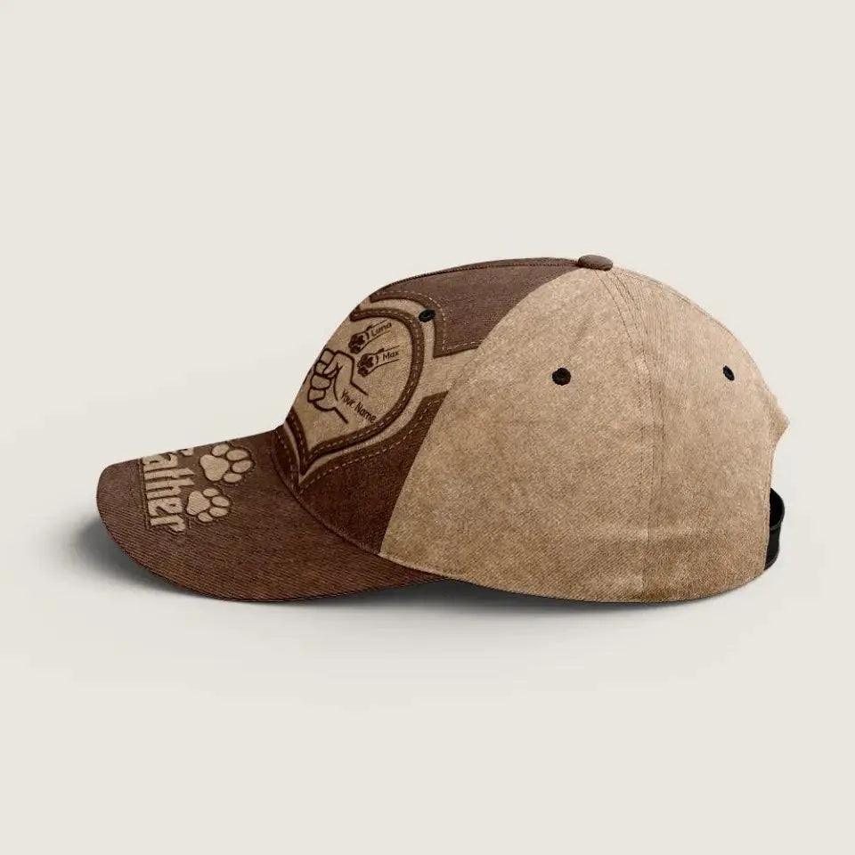 The Dogfather - Dog Personalized CustomCap - Gift For Pet Owners, Pet Lovers TeeInBlue