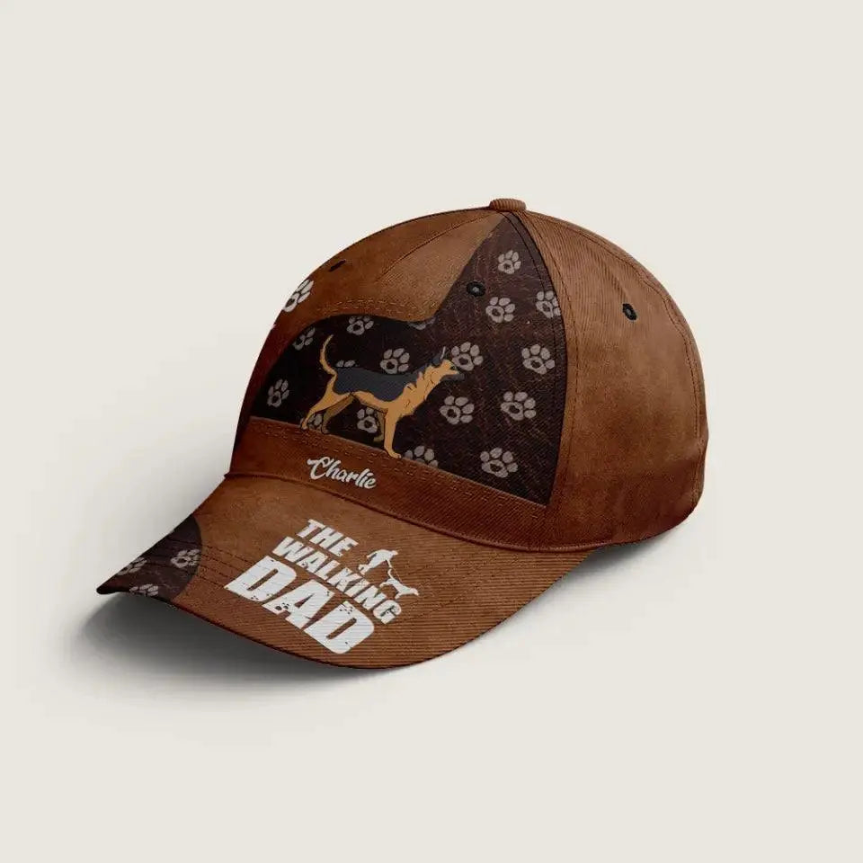 The Walking Dad - Dog Personalized Custom Hat TeeInBlue