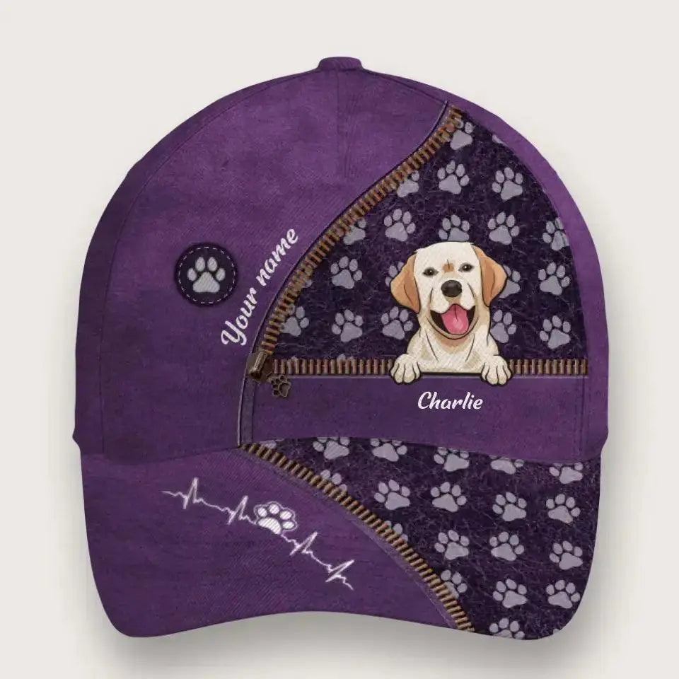 Love Comes In Fur And Paws - Dog & Cat Personalized Custom Hat Ducon Space