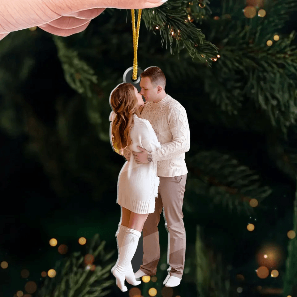 You and Me Personalized Acrylic Shaped Ornament - Christmas Gift for Couples, Wife, Husband, Boyfriend, Girlfriend 2