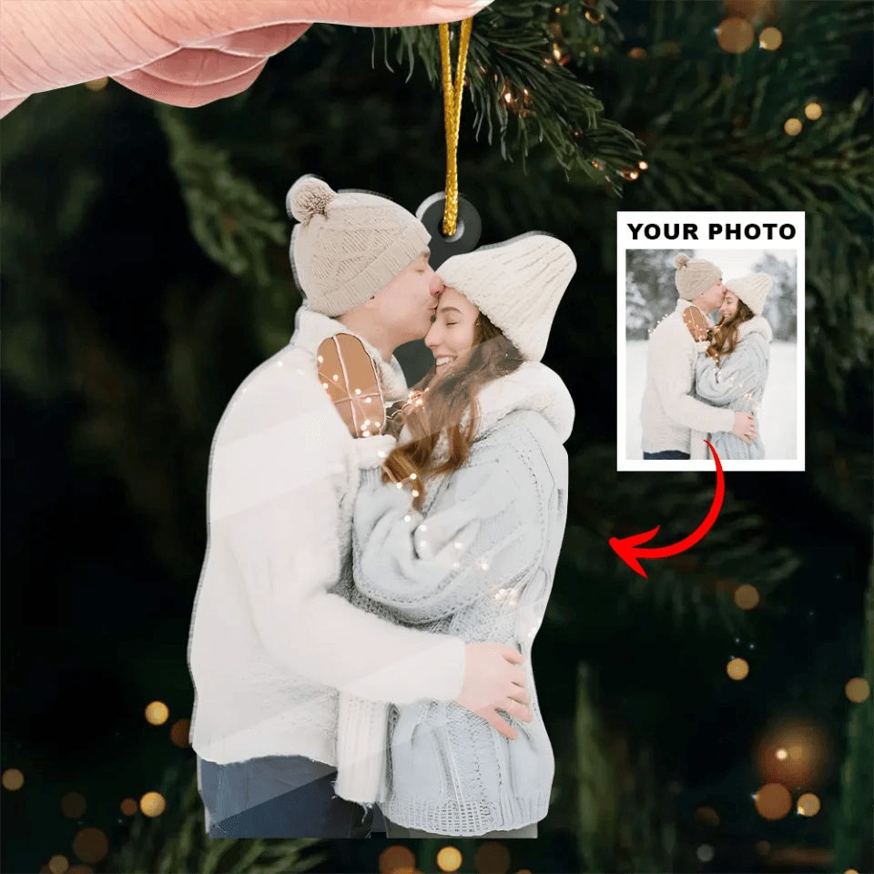 You and Me Personalized Acrylic Shaped Ornament - Christmas Gift for Couples, Wife, Husband, Boyfriend, Girlfriend 3