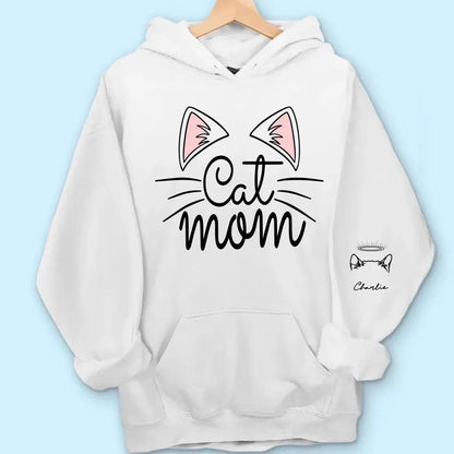 Custom Cat Names Sweatshirt & Hoodie - Perfect for Cat Moms - Gifts for Cat Lovers, Cat Mom