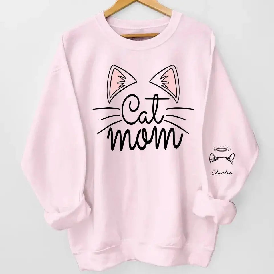 Custom Cat Names Sweatshirt & Hoodie - Perfect for Cat Moms - Gifts for Cat Lovers, Cat Mom Dreamship