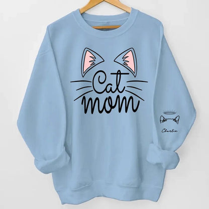 Custom Cat Names Sweatshirt & Hoodie - Perfect for Cat Moms - Gifts for Cat Lovers, Cat Mom