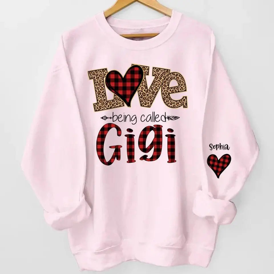 Love Being Called Grandma Sweatshirt, Christmas Nana Sweatshirt, Custom Grandma Claus Christmas Sweatshirt & Hoodie Dreamship