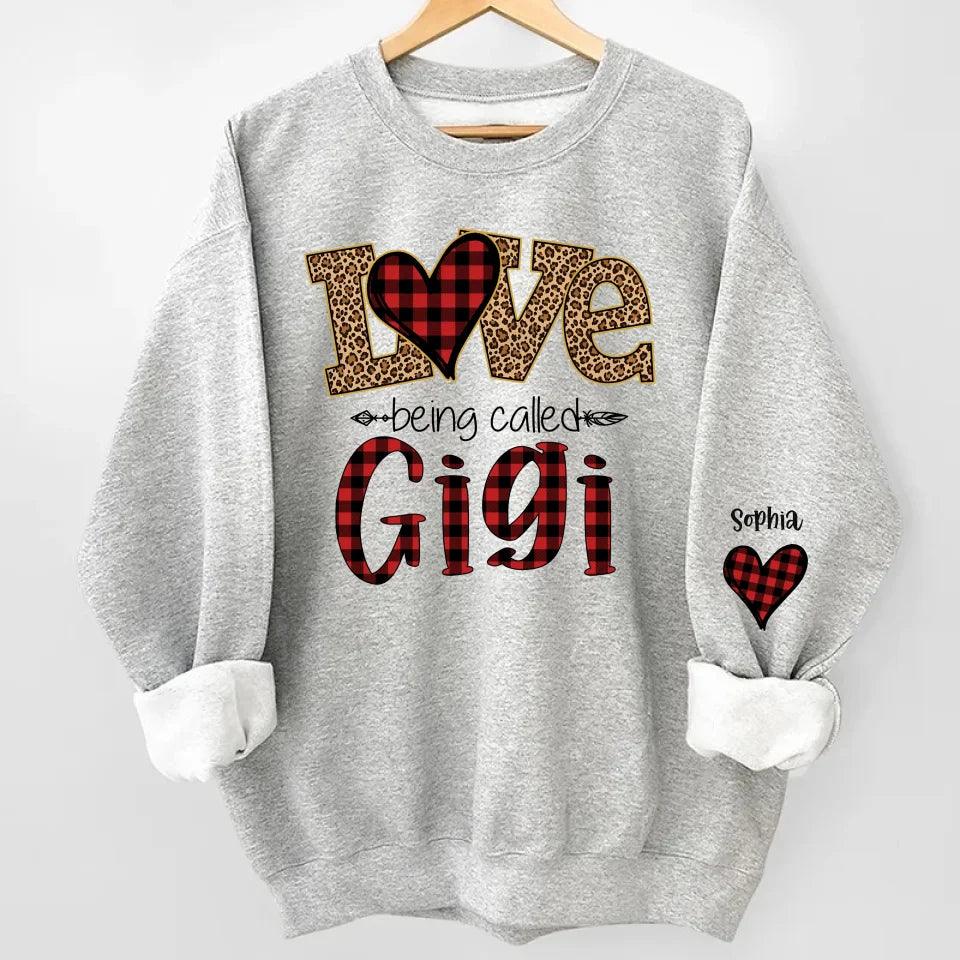 Love Being Called Grandma Sweatshirt, Christmas Nana Sweatshirt, Custom Grandma Claus Christmas Sweatshirt & Hoodie