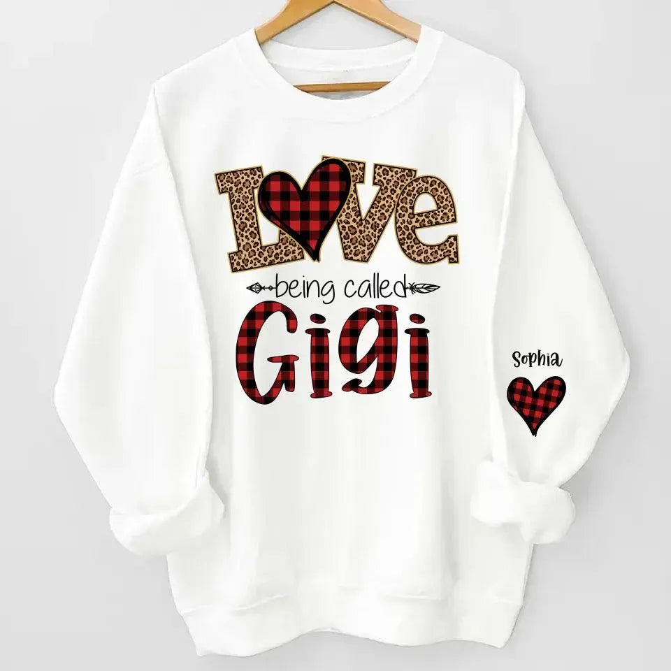 Love Being Called Grandma Sweatshirt, Christmas Nana Sweatshirt, Custom Grandma Claus Christmas Sweatshirt & Hoodie Dreamship