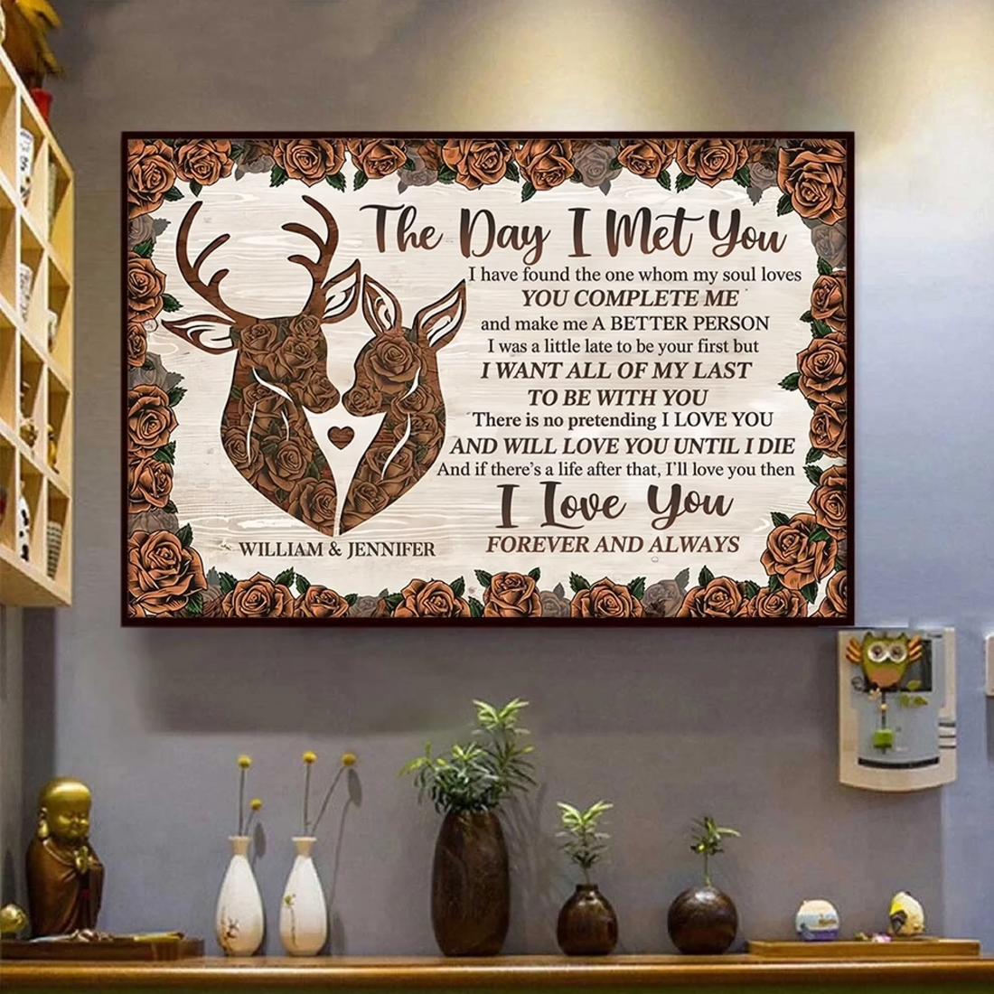 1. You Complete Me – Personalized Horizontal Poster – Heartfelt Gift for Husband, Wife or Couples - POS-MAY25-022-HA