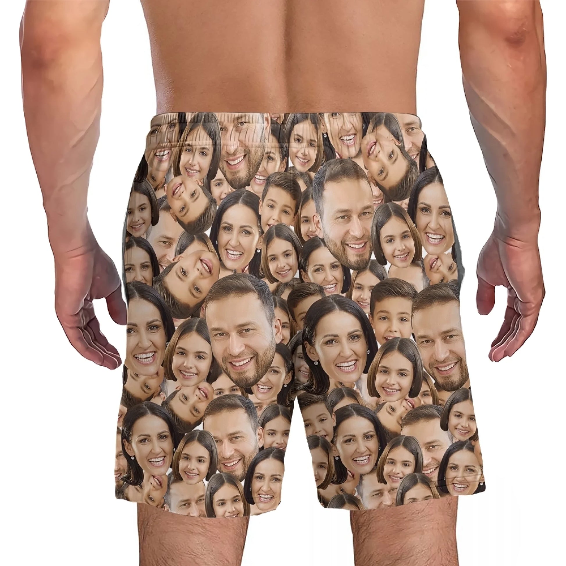 Summer Vibes with Your Face – Personalized Beach Shorts, Funny Gift for Men & Women