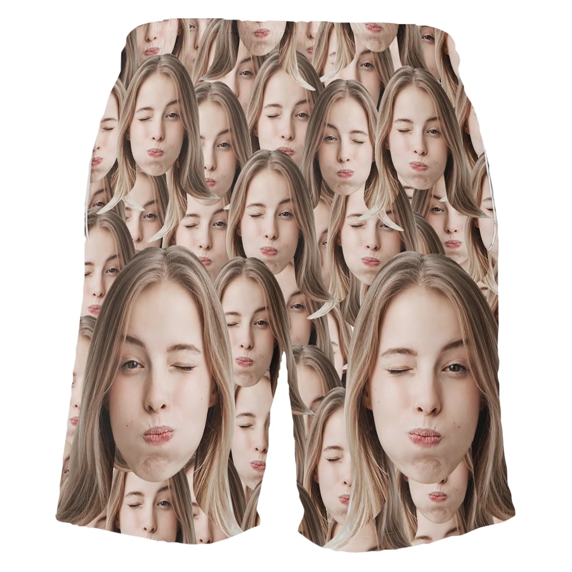 Summer Vibes with Your Face – Personalized Beach Shorts, Funny Gift for Men & Women