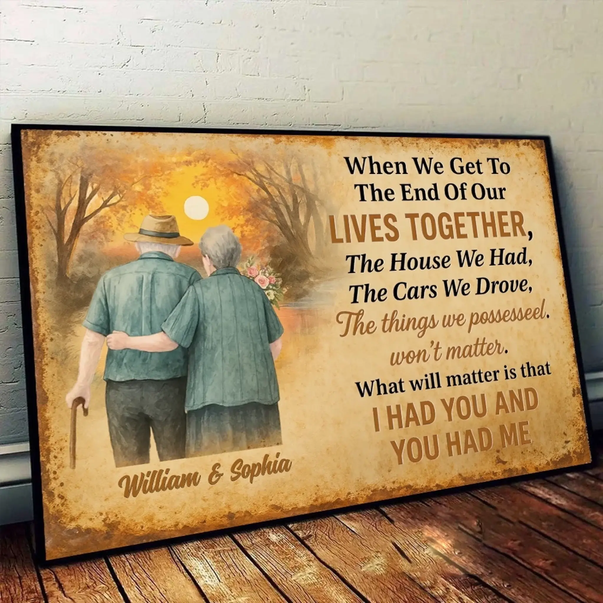 3. Personalized Couple Poster – Custom Gift for Long-Term Love or Anniversary - POS-MAY25-026-HA