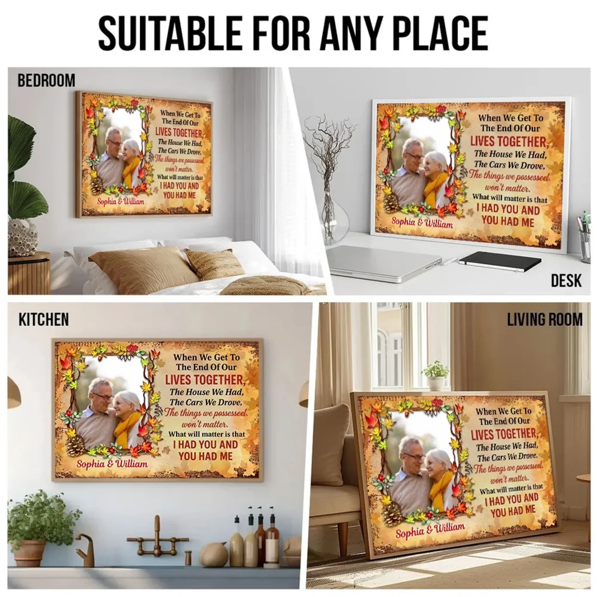 5. When We Get Old Together – Personalized Fall Wall Art – Custom Photo Poster Gift for Couples - POS-MAY25-024-HA