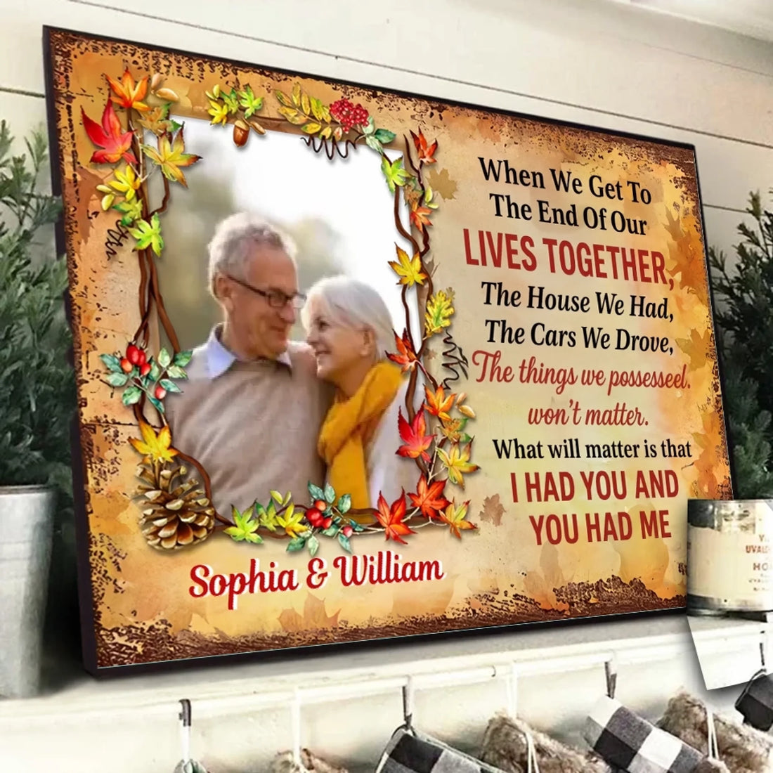 1. When We Get Old Together – Personalized Fall Wall Art – Custom Photo Poster Gift for Couples - POS-MAY25-024-HA