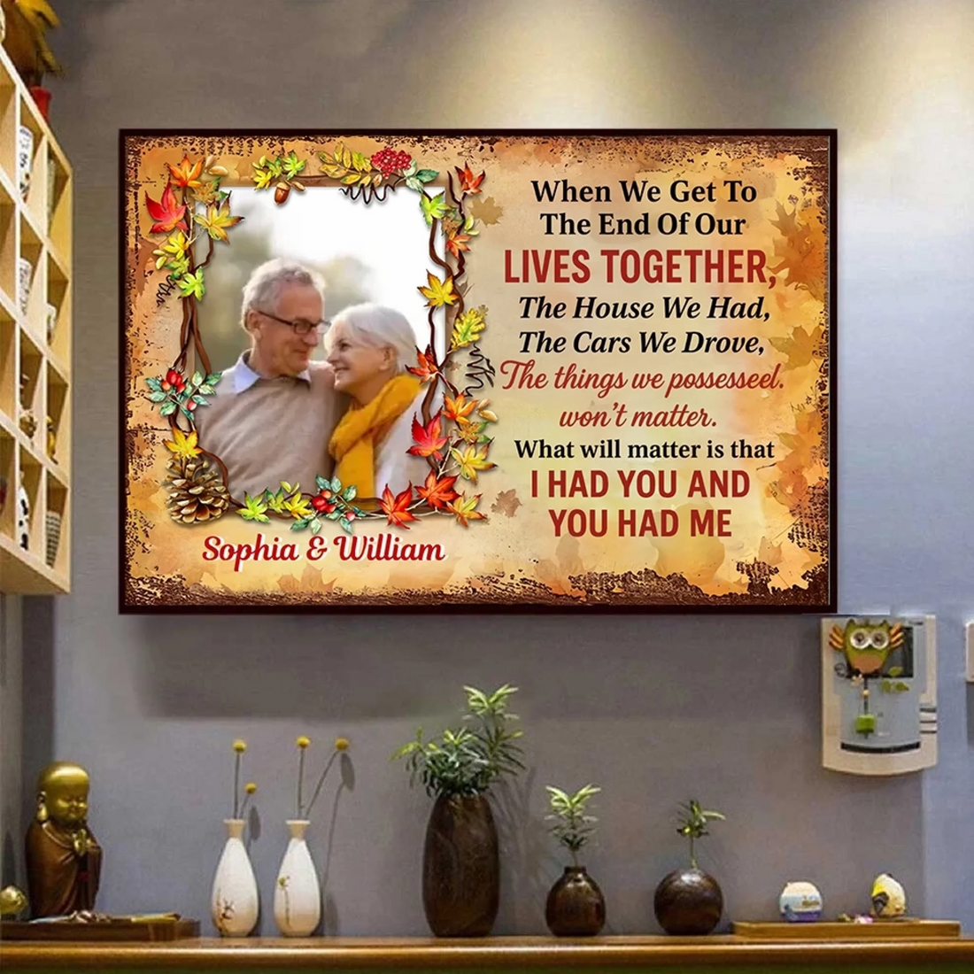 1. When We Get Old Together – Personalized Fall Wall Art – Custom Photo Poster Gift for Couples - POS-MAY25-024-HA