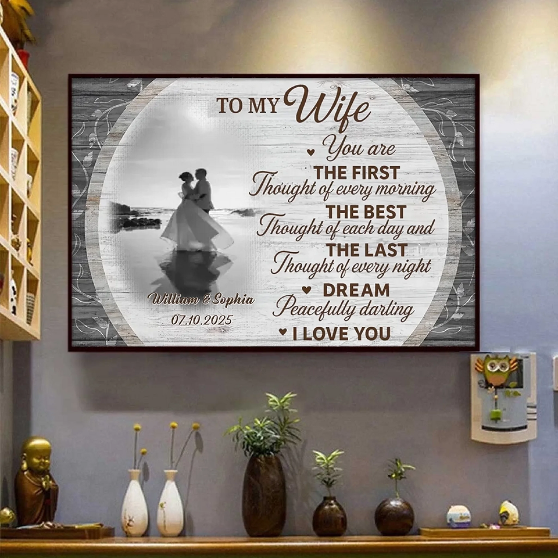 1. Personalized Horizontal Photo Poster – Romantic Gift for Couples - POS-MAY25-021-HA