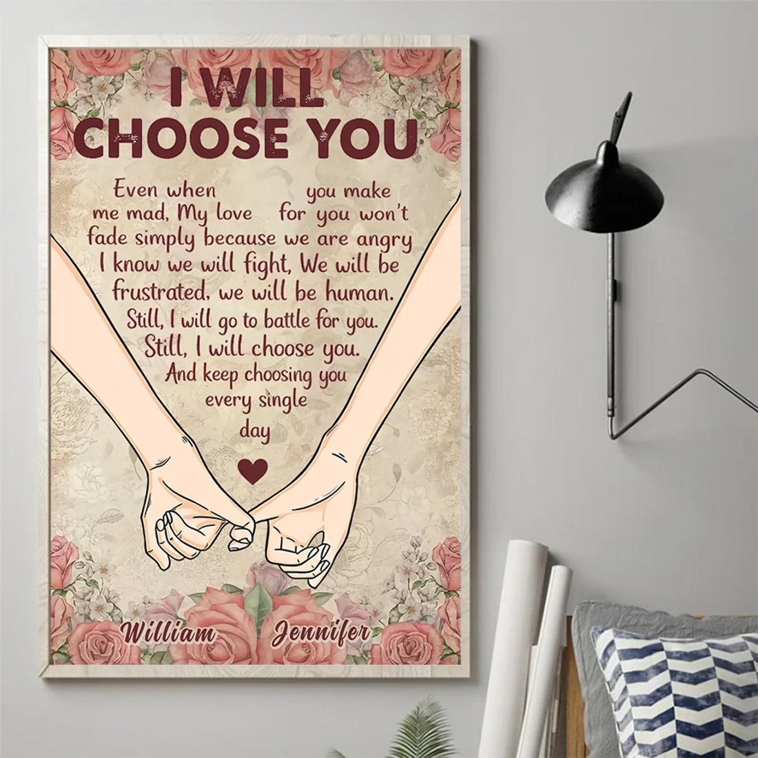 2. Personalized Vertical Poster – Meaningful Gift for Couples - POS-MAY25-023-HA