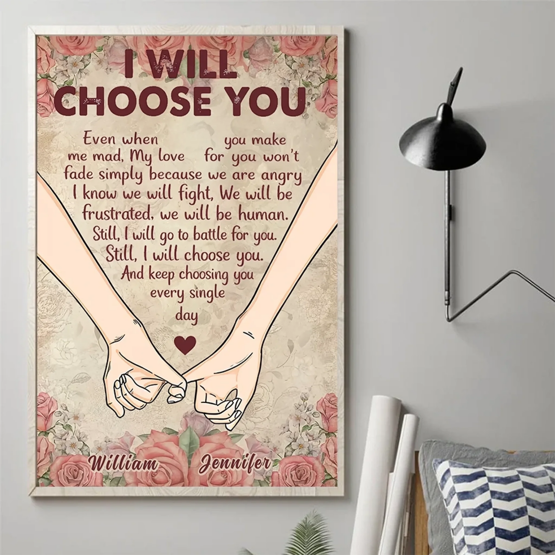 1. Personalized Vertical Poster – Meaningful Gift for Couples - POS-MAY25-023-HA