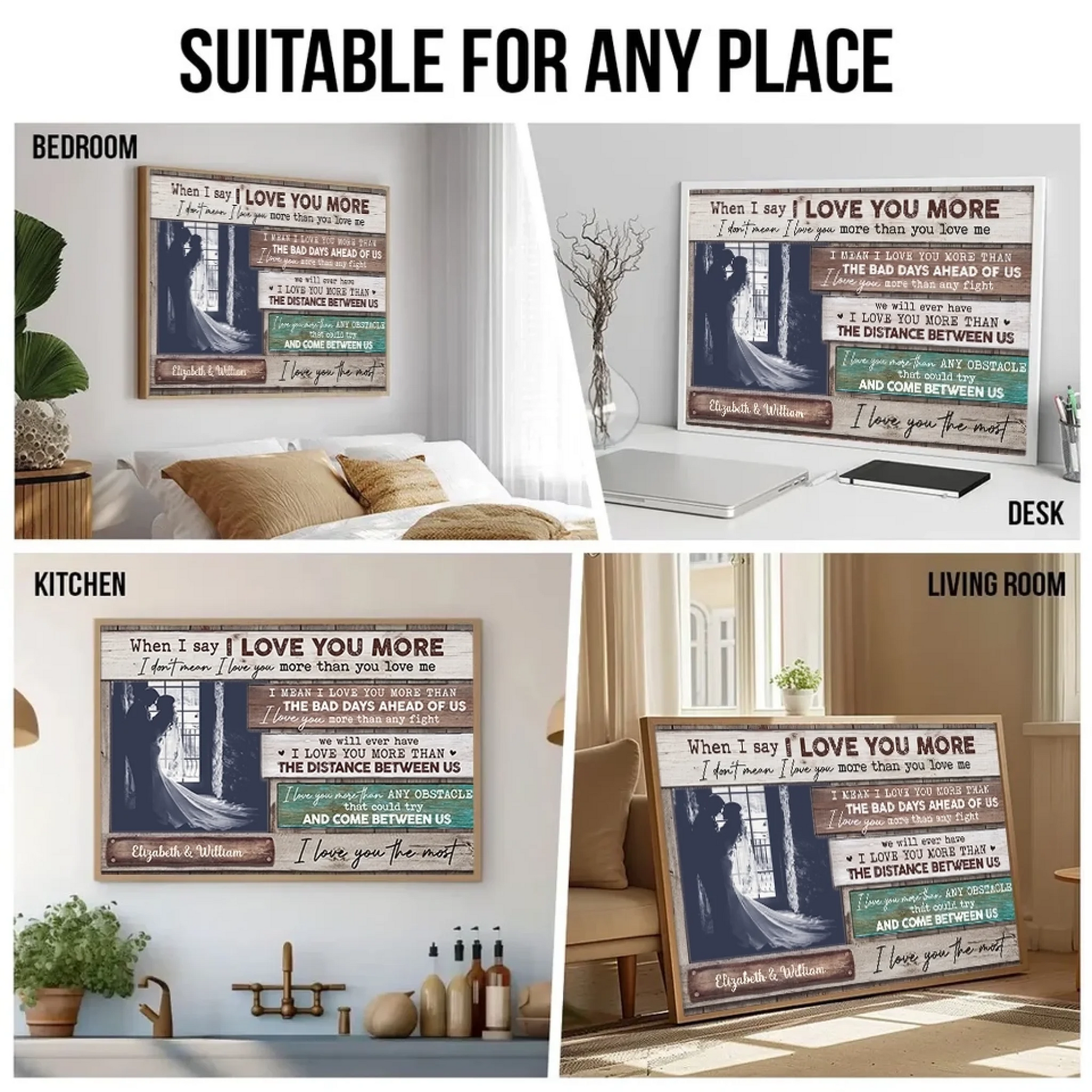 5. I Love You More Than Anything – Personalized Horizontal Photo Poster, Custom Gift for Couples - POS-MAY25-011-HA