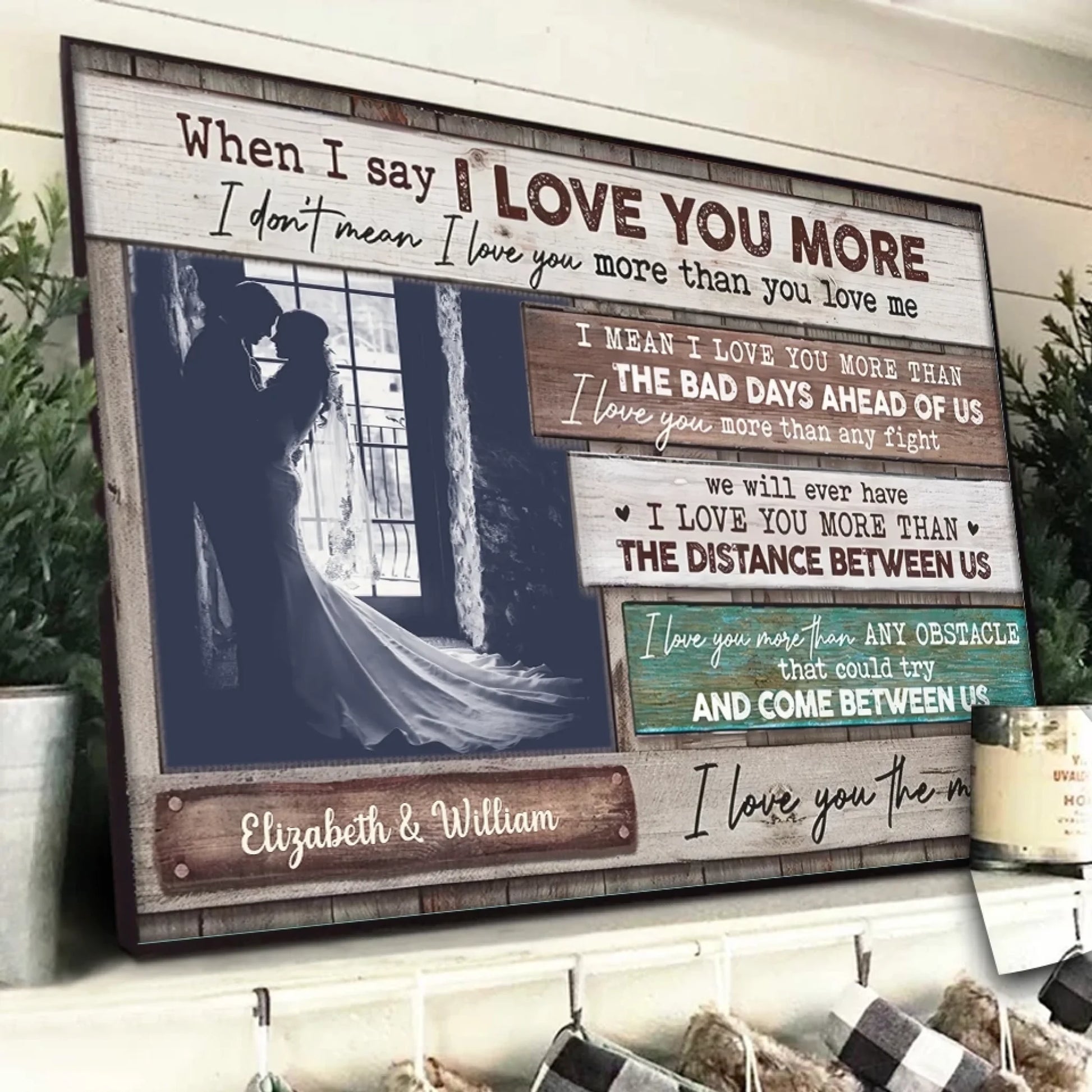 2. I Love You More Than Anything – Personalized Horizontal Photo Poster, Custom Gift for Couples - POS-MAY25-011-HA
