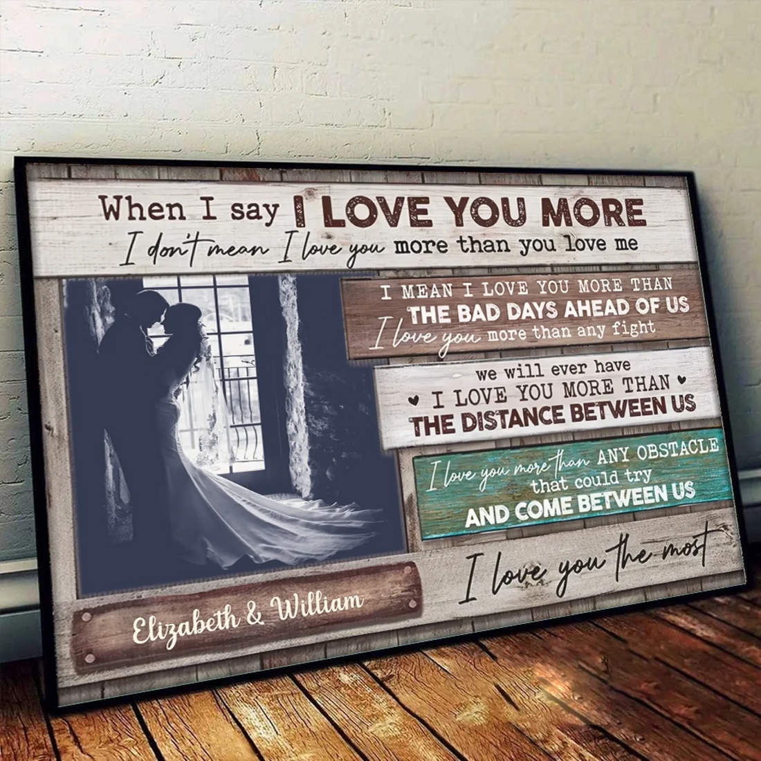 3. I Love You More Than Anything – Personalized Horizontal Photo Poster, Custom Gift for Couples - POS-MAY25-011-HA
