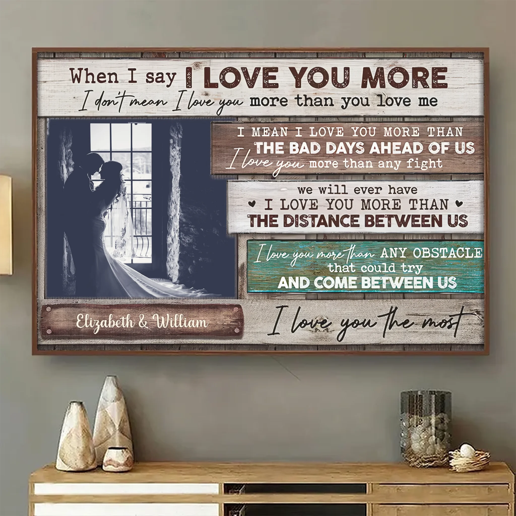 I Love You More Than Anything – Personalized Horizontal Photo Poster, Custom Gift for Couples - POS-MAY25-011-HA