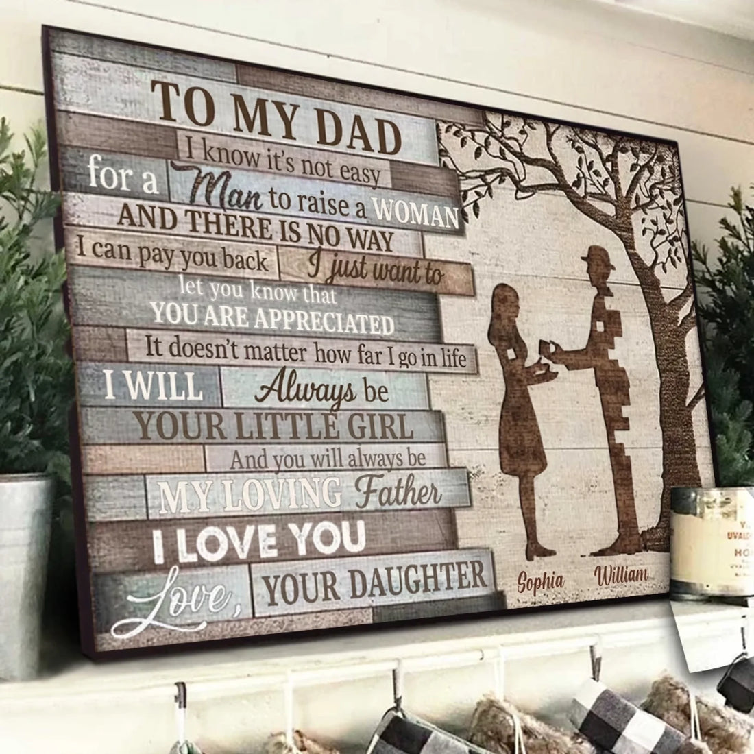 1. I Will Always Be Your Little Girl – Personalized Horizontal Poster, Heartwarming Gift from Daughter to Dad or Mom - POS-MAY25-013-HA