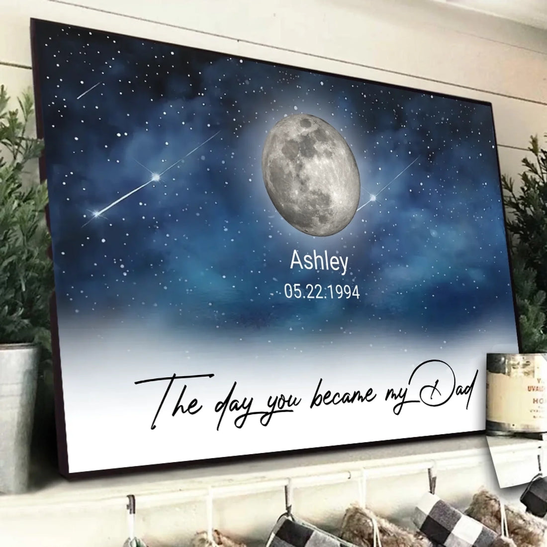 1. The Days You Became Our Dad - Family Personalized Custom Horizontal Poster - Father's Day, Gift For Dad, Grandpa - POS-MAY25-005-HA