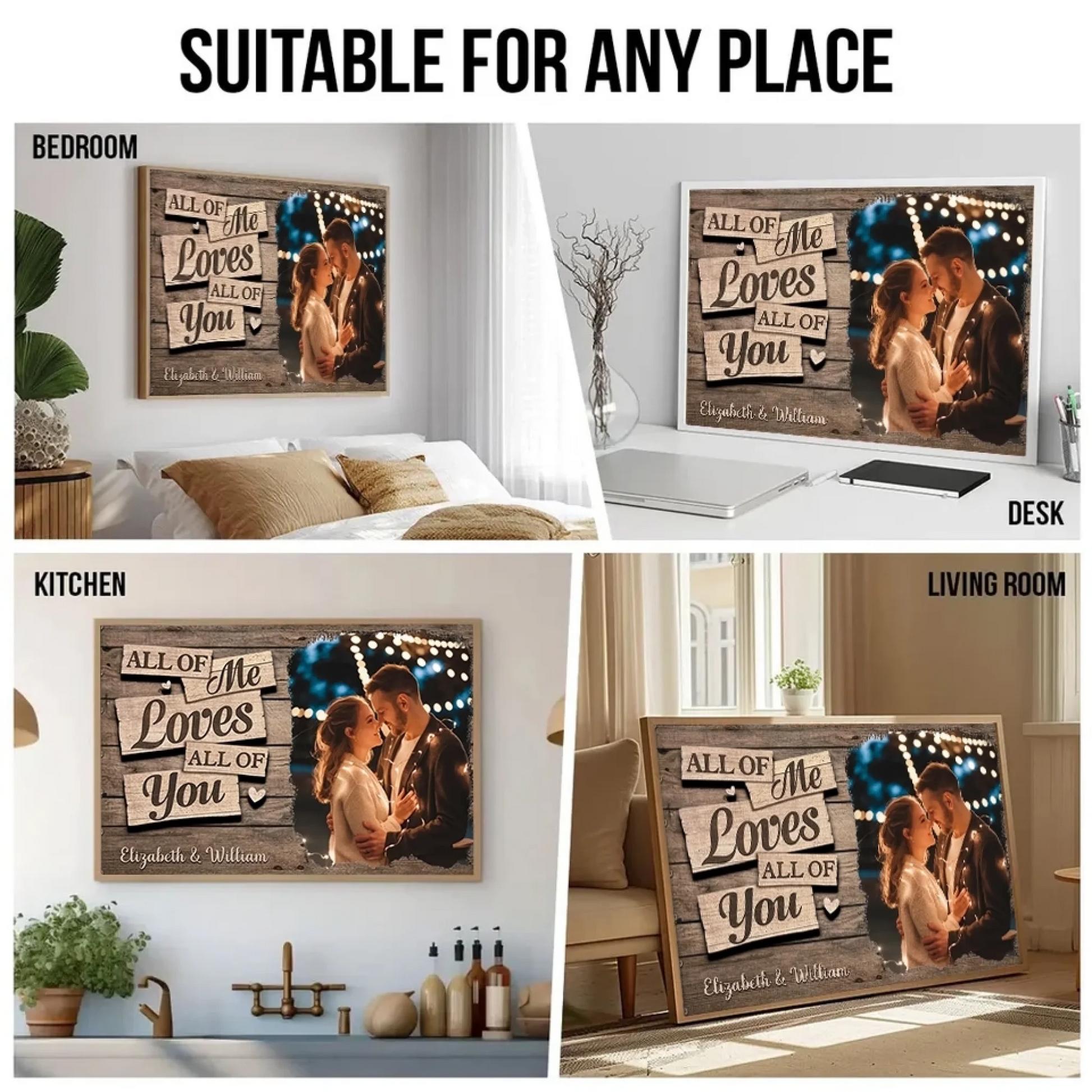 4. I Completely Love You – Personalized Horizontal Photo Poster, Custom Gift for Couples, Husband and Wife - POS-MAY25-002-HA