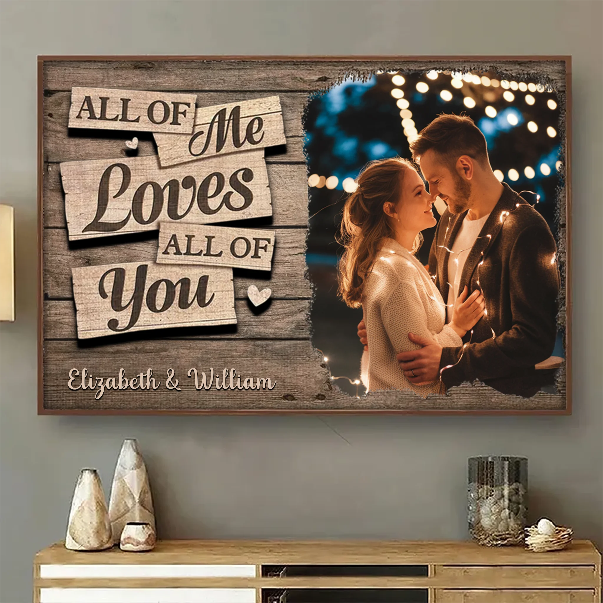 I Completely Love You – Personalized Horizontal Photo Poster, Custom Gift for Couples, Husband and Wife - POS-MAY25-002-HA