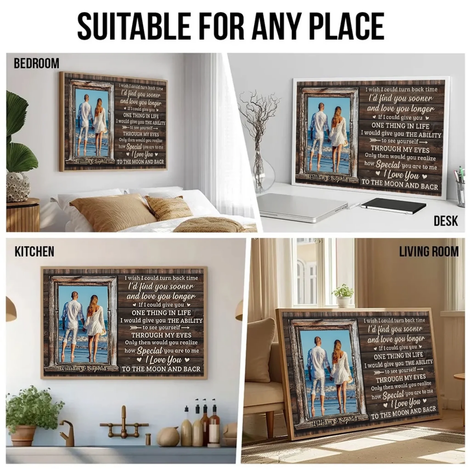 4. I Love You More Than Anything – Personalized Horizontal Photo Poster with Image Upload, Romantic Gift for Couples - POS-MAY25-017-HA