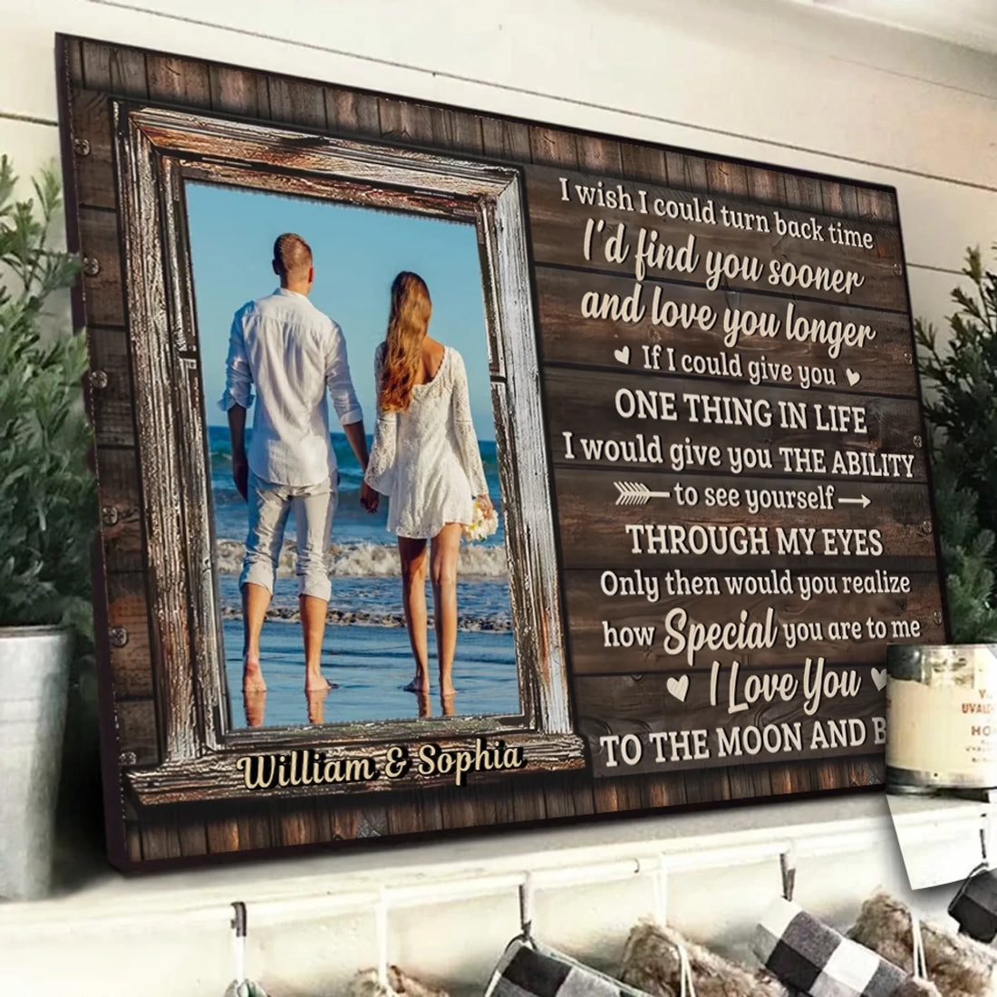 1. I Love You More Than Anything – Personalized Horizontal Photo Poster with Image Upload, Romantic Gift for Couples - POS-MAY25-017-HA