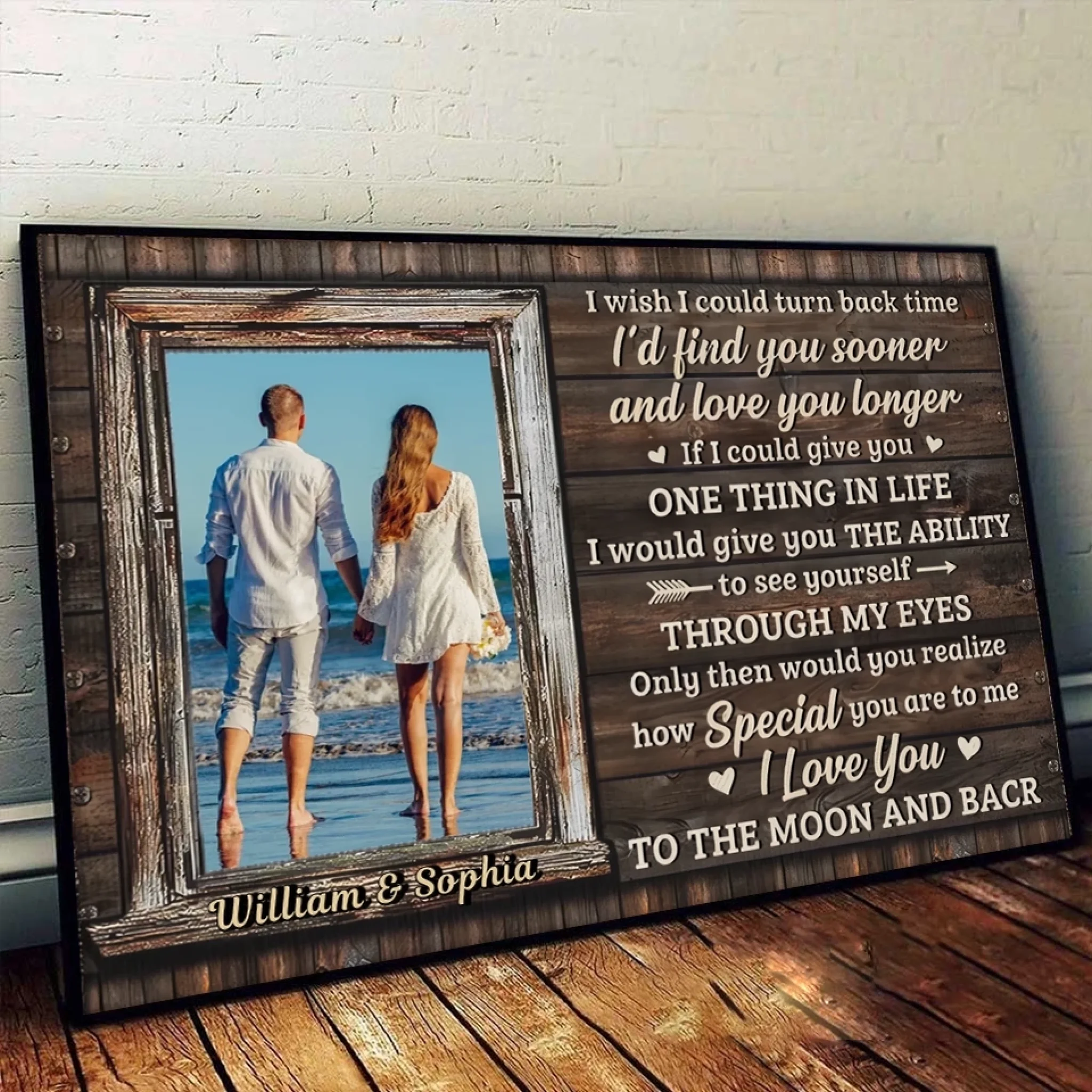 3. I Love You More Than Anything – Personalized Horizontal Photo Poster with Image Upload, Romantic Gift for Couples - POS-MAY25-017-HA