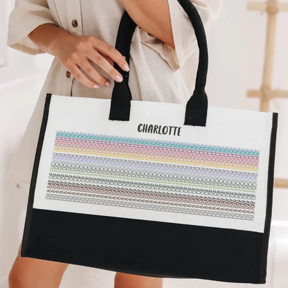 Not Just a Tote, It’s a Warning – Hidden Message Custom Name Canvas Bag, Hilarious Gift for Coworkers and Work Besties 2