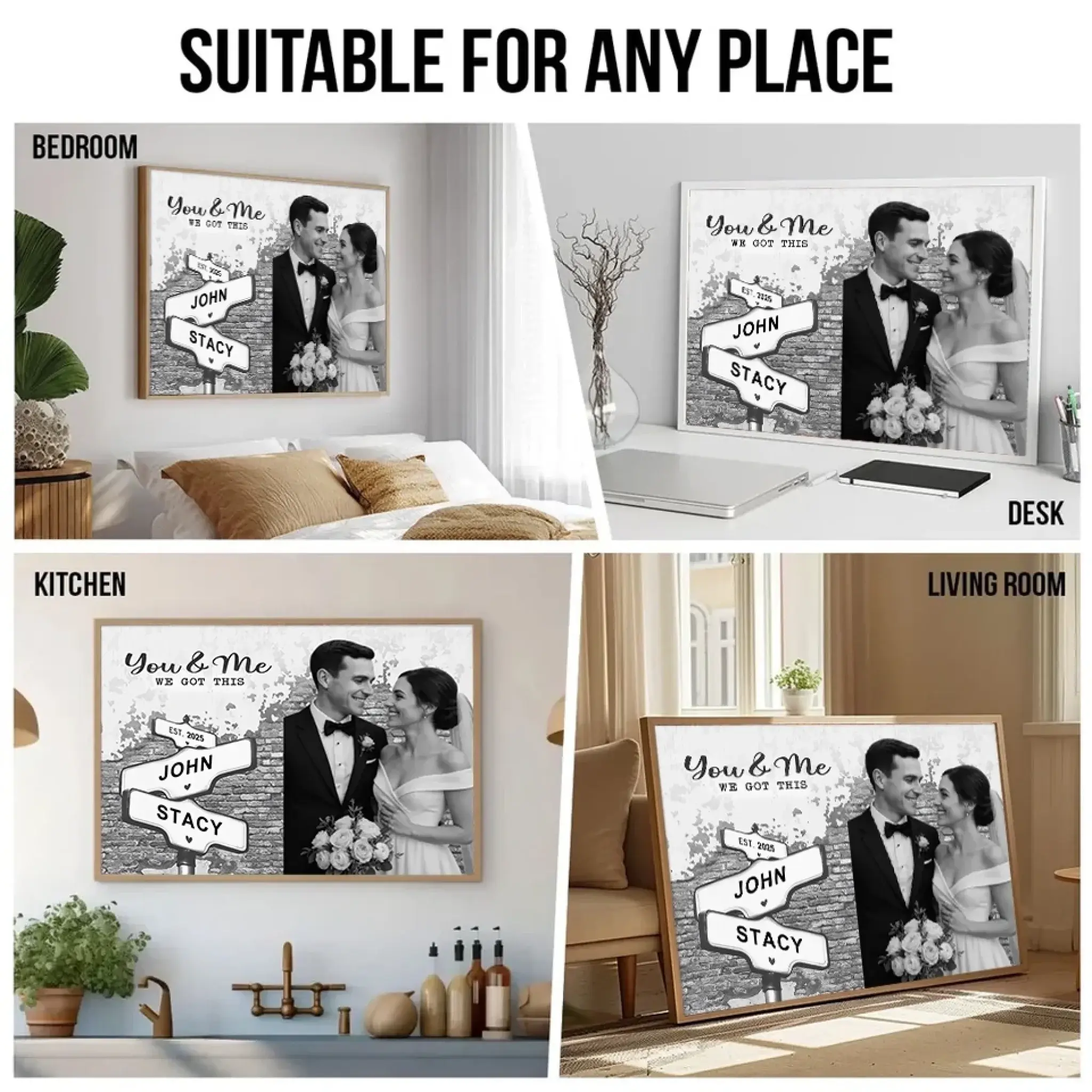5. Custom Photo Horizontal Poster – Personalized Anniversary Gift for Husband or Wife - POS-MAY25-020-HA