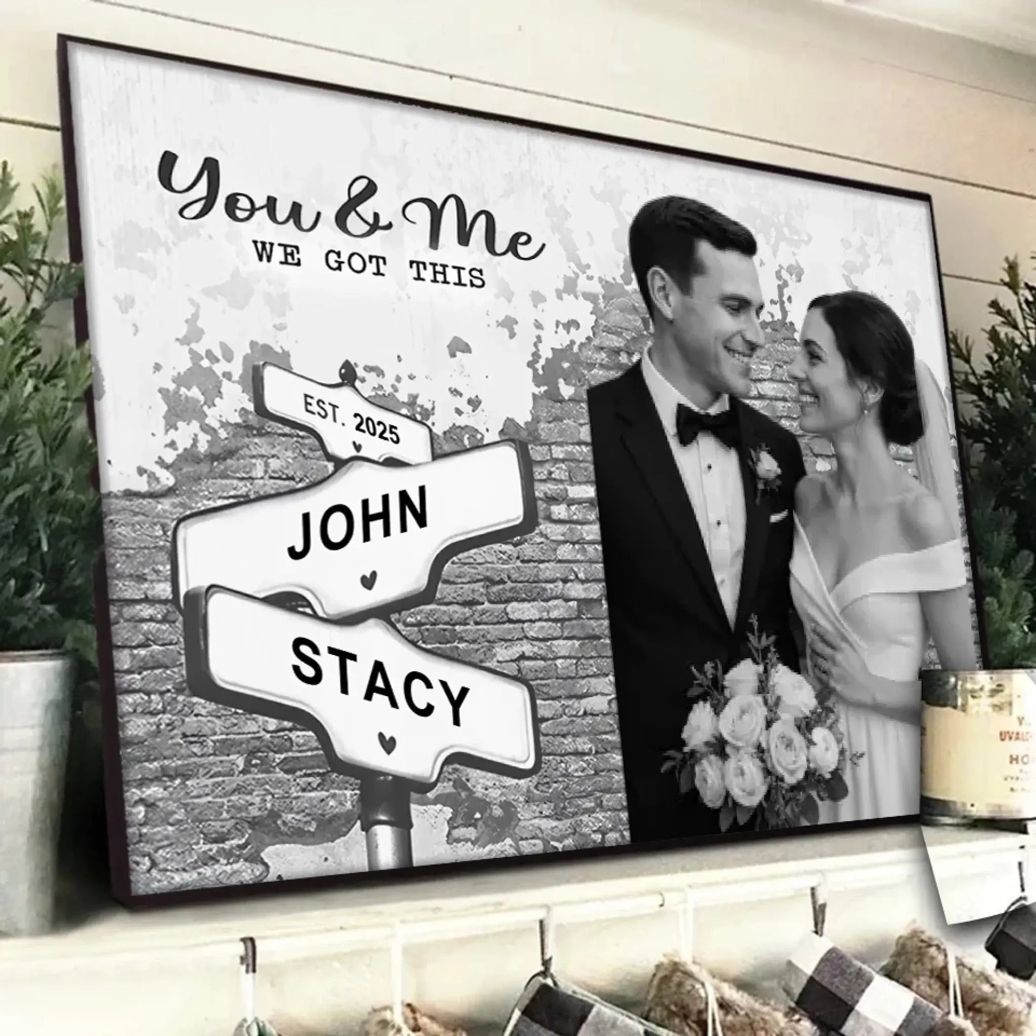 2. Custom Photo Horizontal Poster – Personalized Anniversary Gift for Husband or Wife - POS-MAY25-020-HA