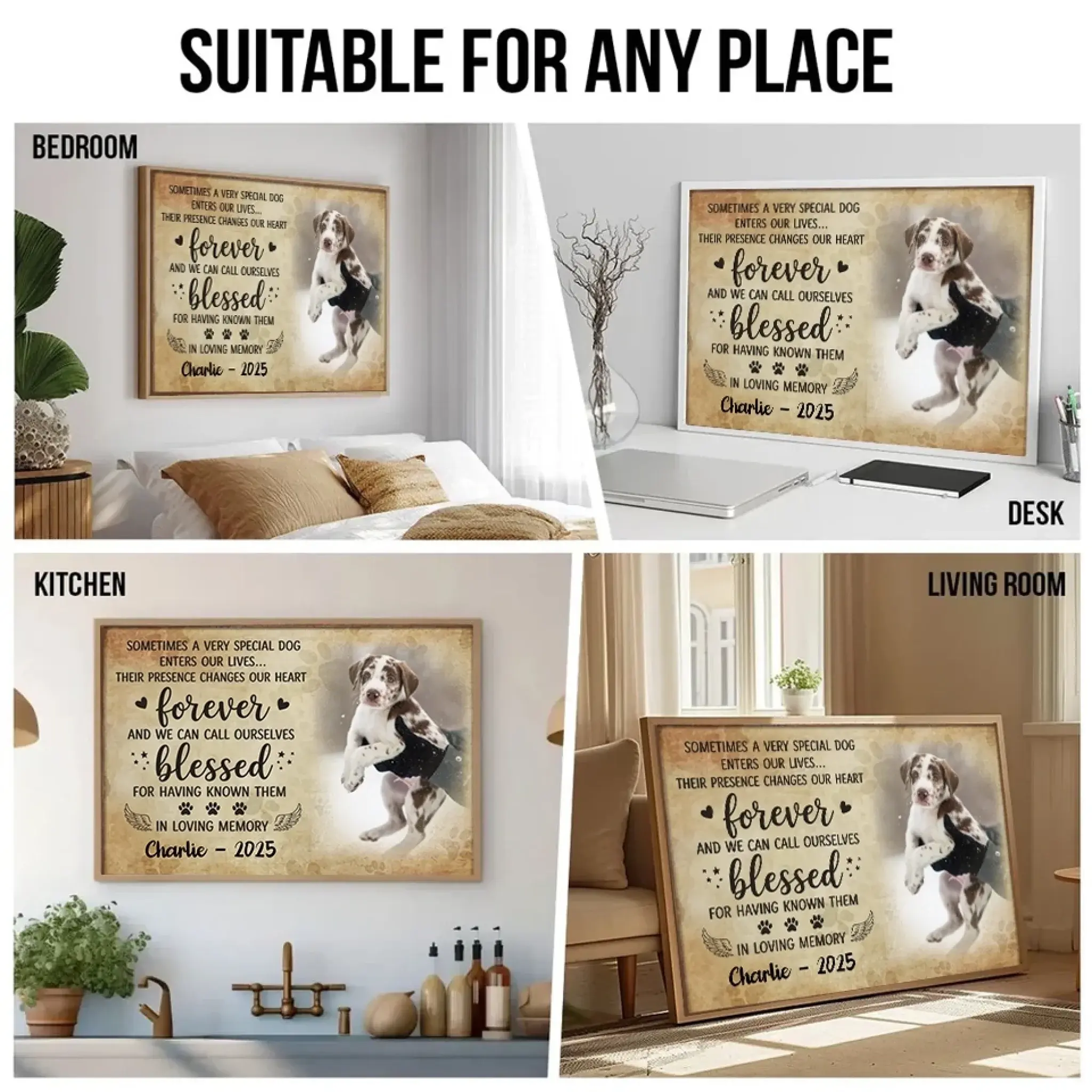 5. Sometimes a Very Special Dog Enters Our Lives – Personalized Horizontal Poster with Photo Upload, Heartfelt Gift for Dog Lovers POS-MAY25-006-HA