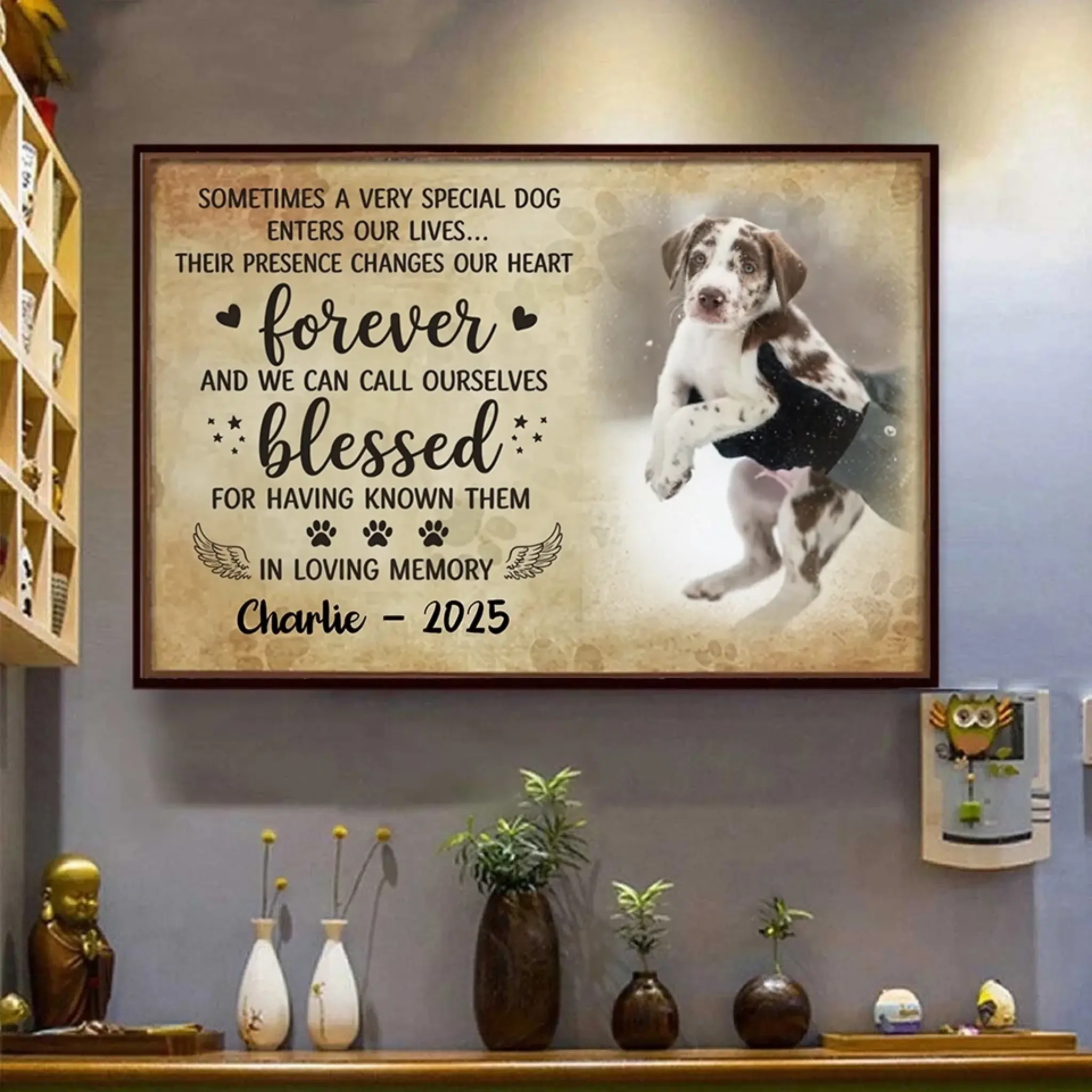 1. Sometimes a Very Special Dog Enters Our Lives – Personalized Horizontal Poster with Photo Upload, Heartfelt Gift for Dog Lovers POS-MAY25-006-HA
