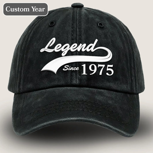Legend Since [Custom Year] – Personalized Men’s T-Shirt, 40th, 50th, 60th, 70th Birthday Gift for Dad, Husband, or Him