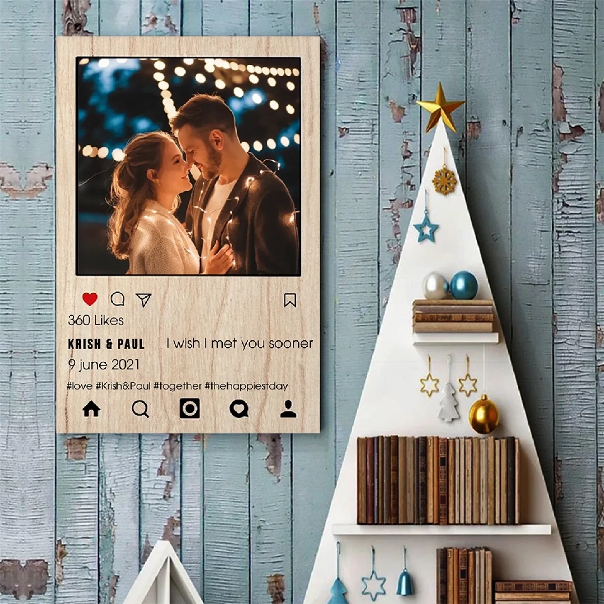 3. Instagram Style Moments – Personalized Vertical Photo Poster, Custom Gift to Capture and Share Your Favorite Memories