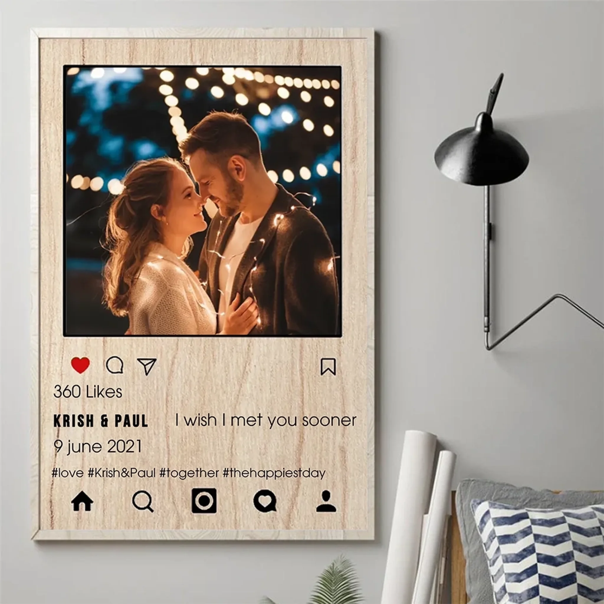 2. Instagram Style Moments – Personalized Vertical Photo Poster, Custom Gift to Capture and Share Your Favorite Memories - POS-MAY25-012-HA