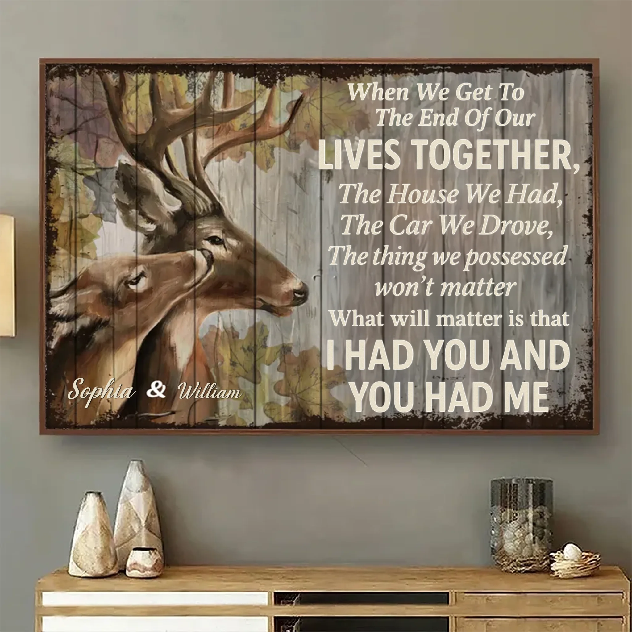 I Had You and You Had Me – Personalized Horizontal Poster, Custom Romantic Gift for Couples - POS-MAY25-004-HA