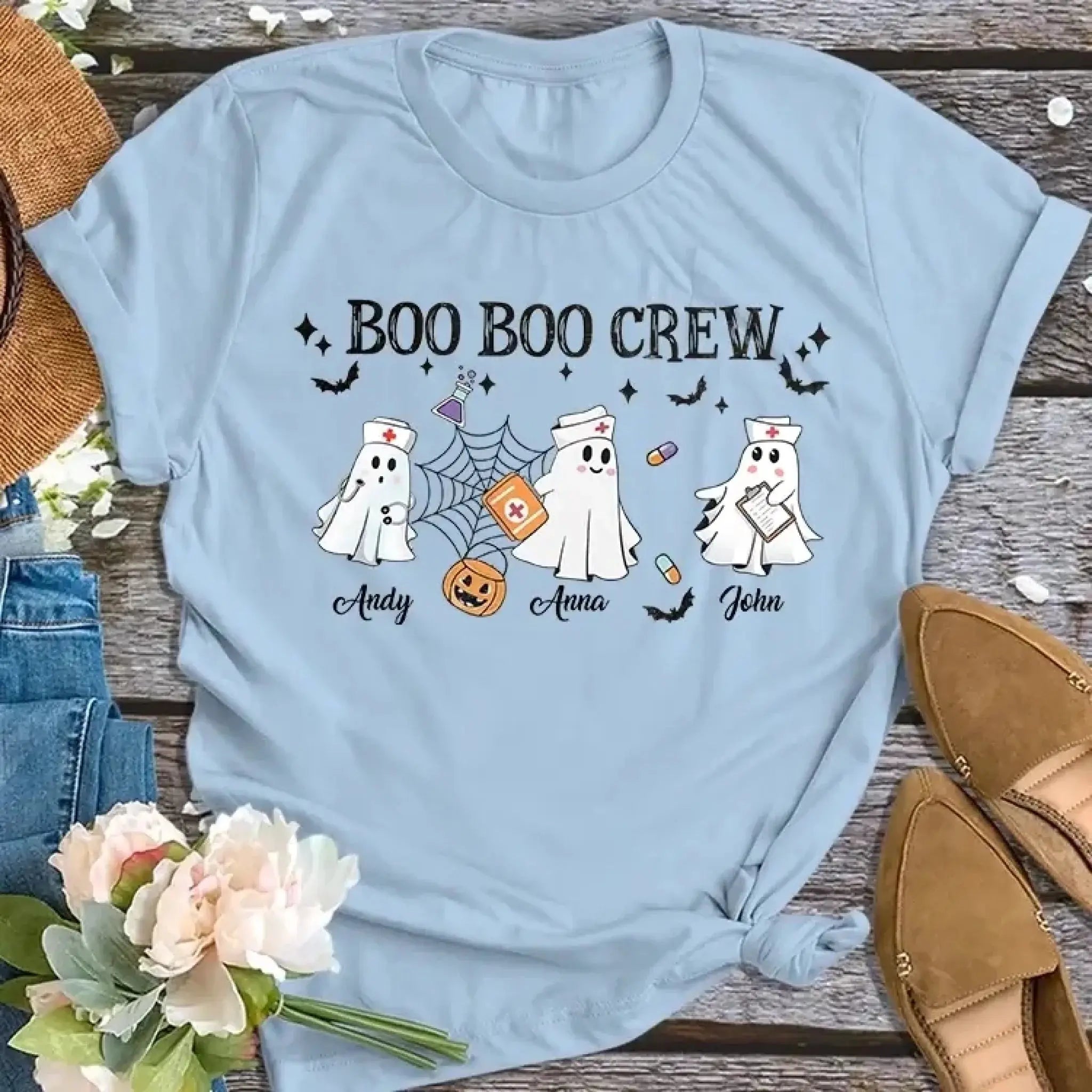 3. Boo Boo Crew Tee – Halloween Nurse Gift