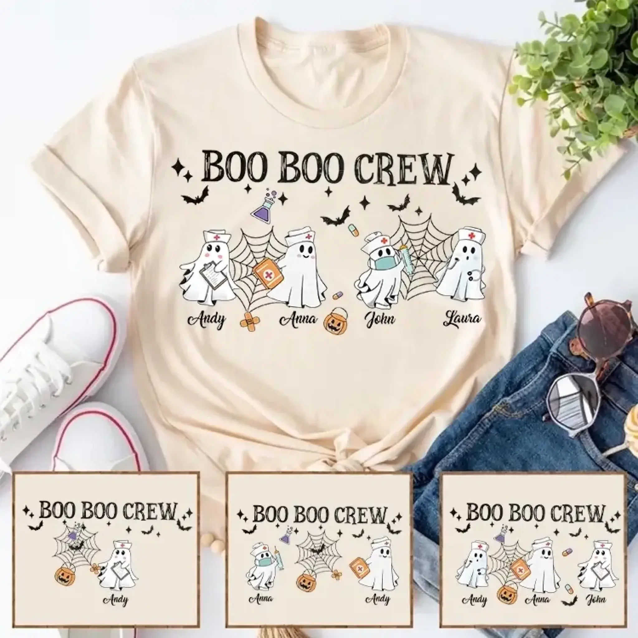 5. Boo Boo Crew Tee – Halloween Nurse Gift