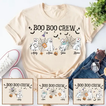 5. Boo Boo Crew Tee – Halloween Nurse Gift