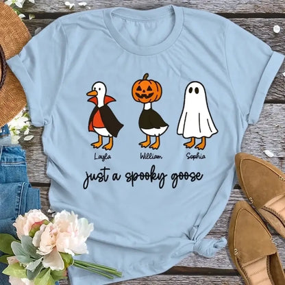 2. Just a Spooky Goose – Funny Halloween Goose T-Shirt, Humorous and Festive Gift for the Spooky Season copy