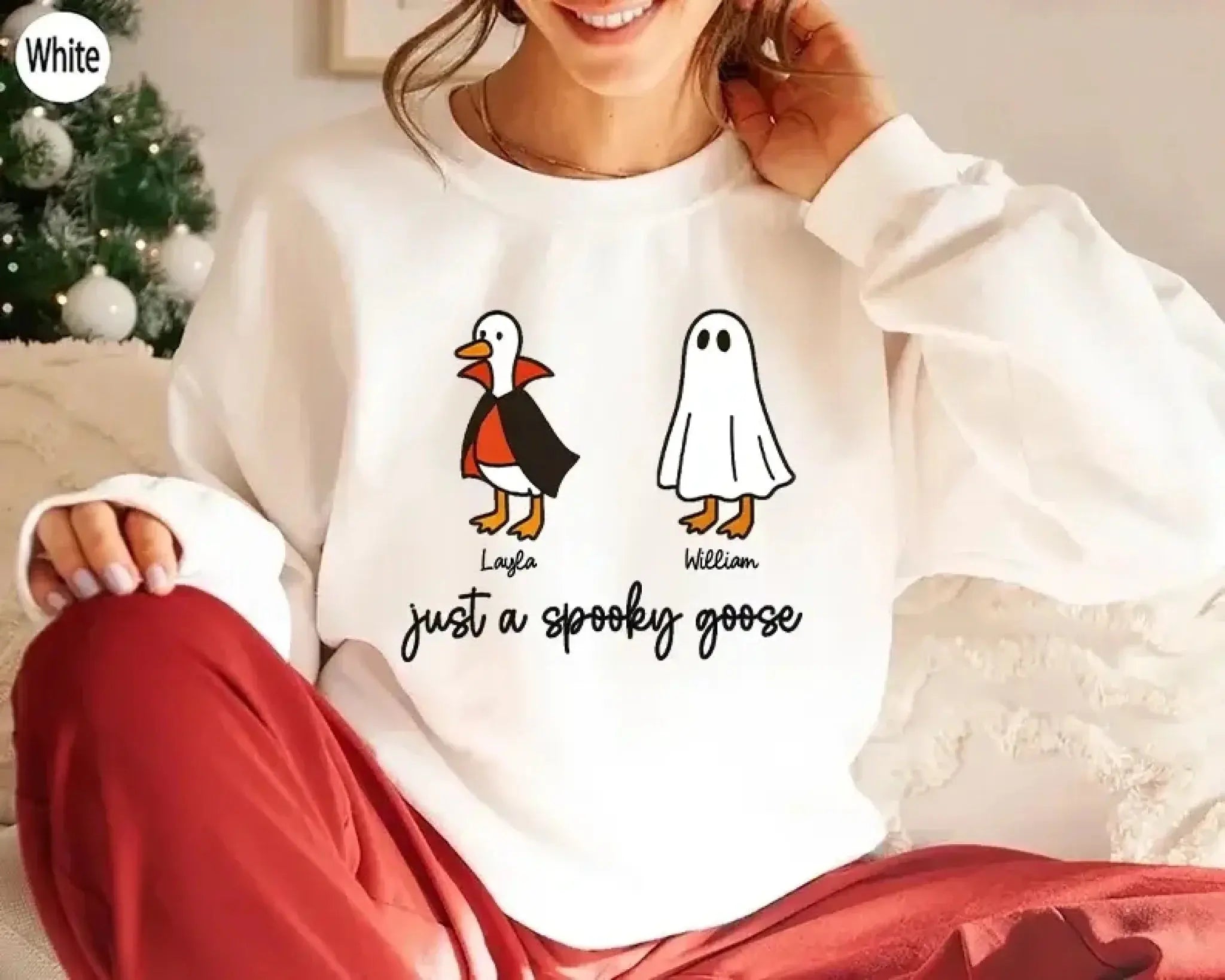 4. Just a Spooky Goose – Funny Halloween Goose T-Shirt, Humorous and Festive Gift for the Spooky Season