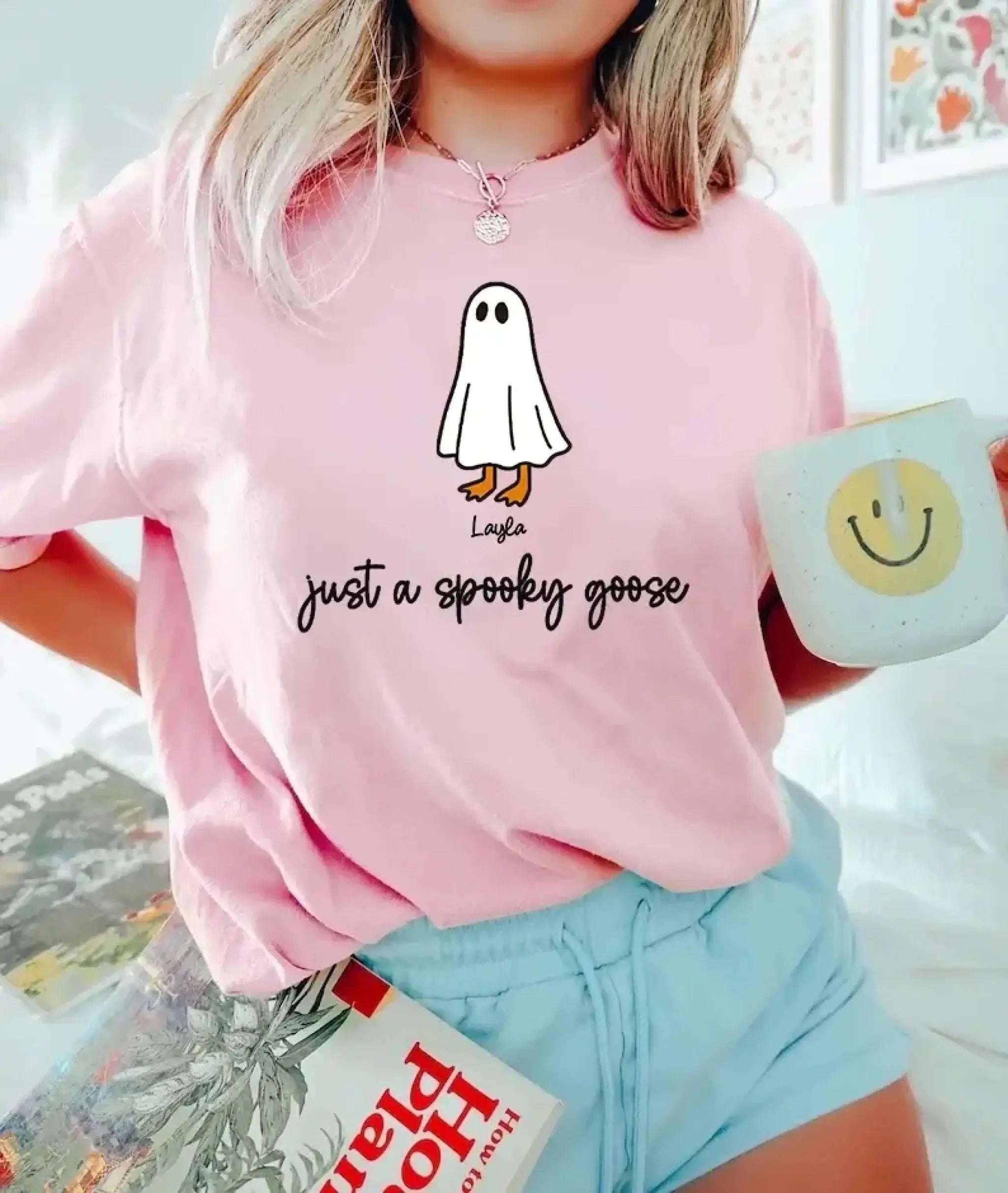 6. Just a Spooky Goose – Funny Halloween Goose T-Shirt, Humorous and Festive Gift for the Spooky Season