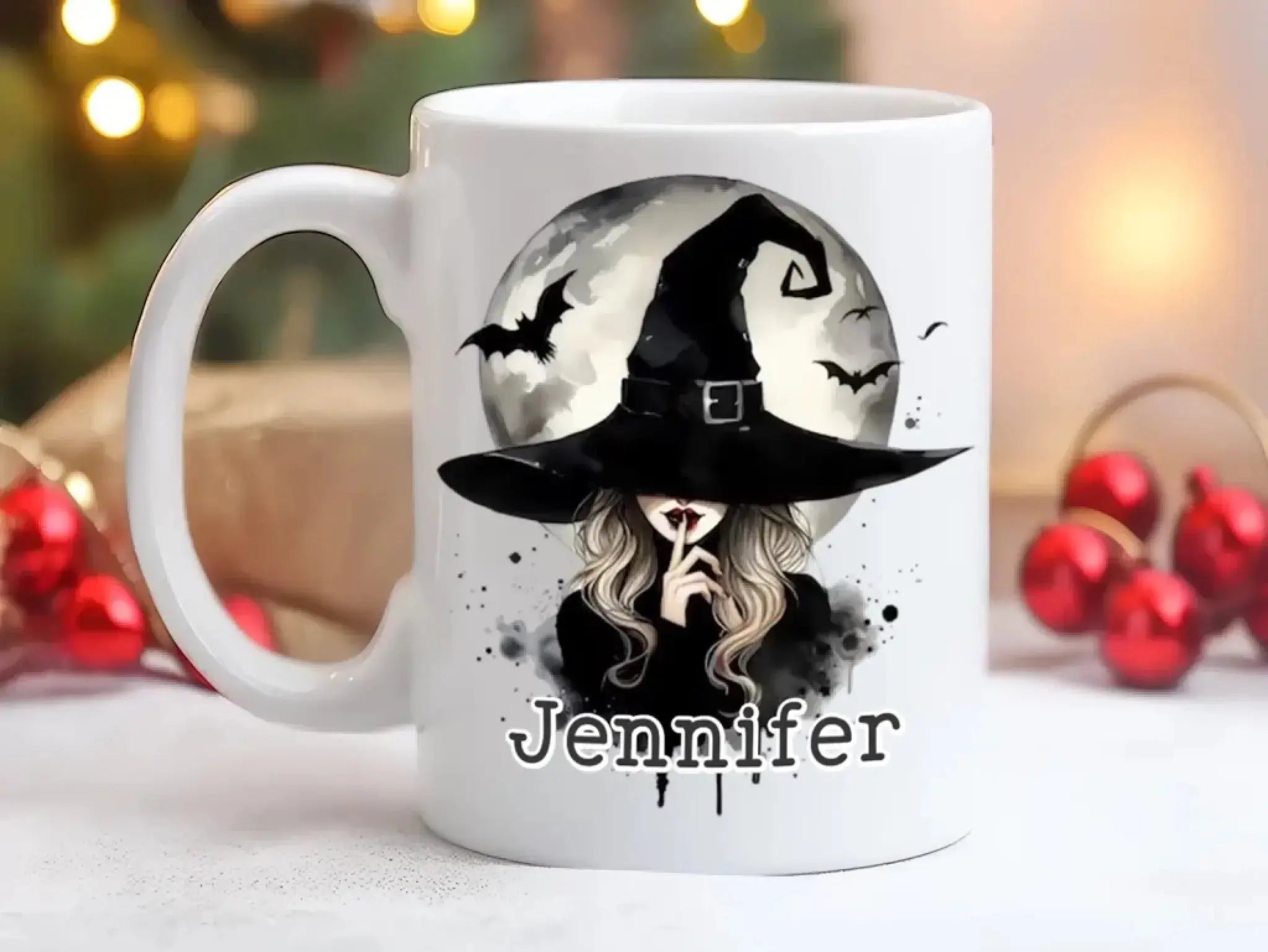5. Am I a Witch Personalized Halloween Mug